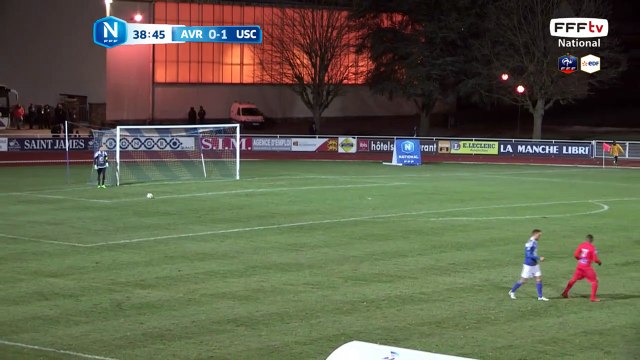 Egalisation d'Avranches! La frappe de THIARE trompe GUIVARCH. 1 but partout.