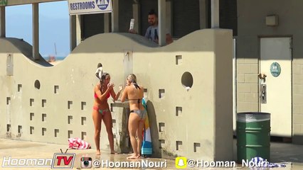 Shampoo prank on BIKINI Girls -1