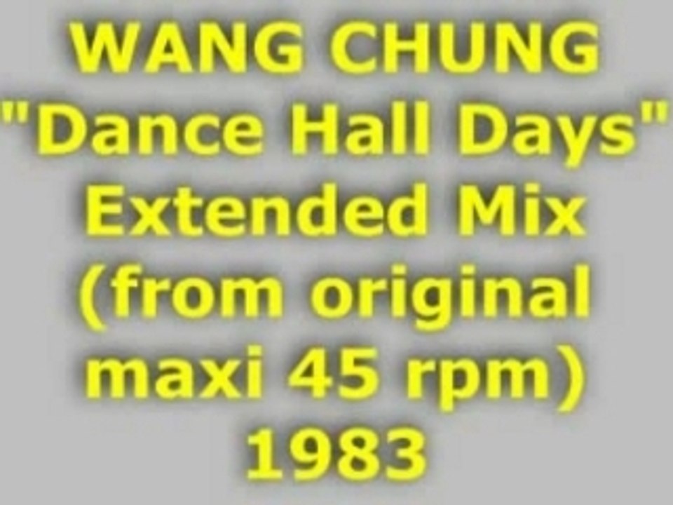 WANG CHUNG "Dance Hall Days" Maxi 45 rpm