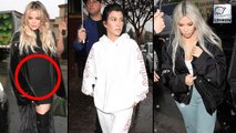 Khloe Kardashian FLAUNTS Baby Bump On A Date With Kim & Kourtney Kardashian
