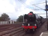 The 60103 'Flying Scotsman' in The Waverley arriving at the Carlisle.