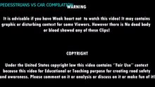 car crash compilation pedestrian and vehicle traffic accident on the road