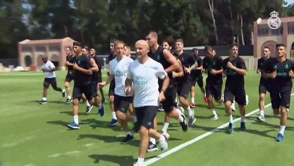 Real Madrid squad complete first training session at UCLA ✅
