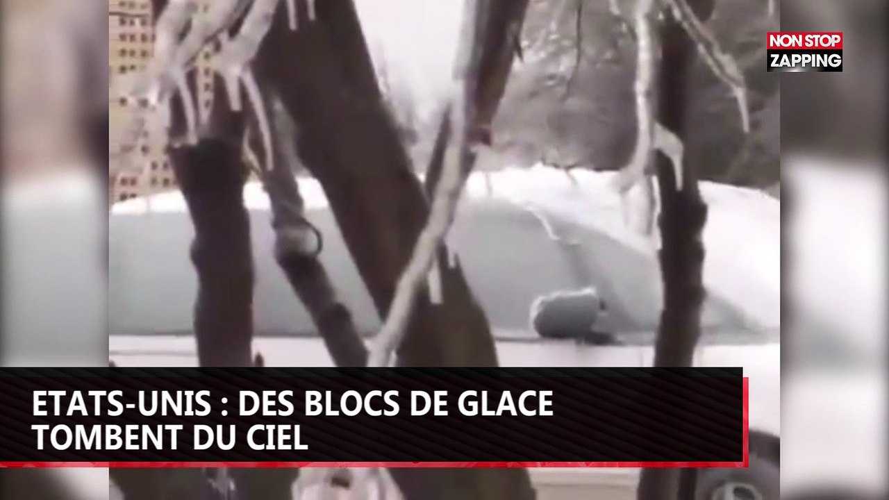 Etats-Unis : des blocs de glace tombent du ciel, la vidéo WTF