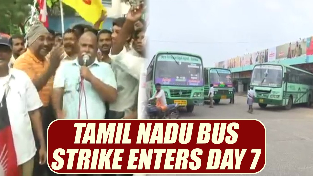Tamil Nadu bus strike enters its seventh day, Watch video | Oneindia News