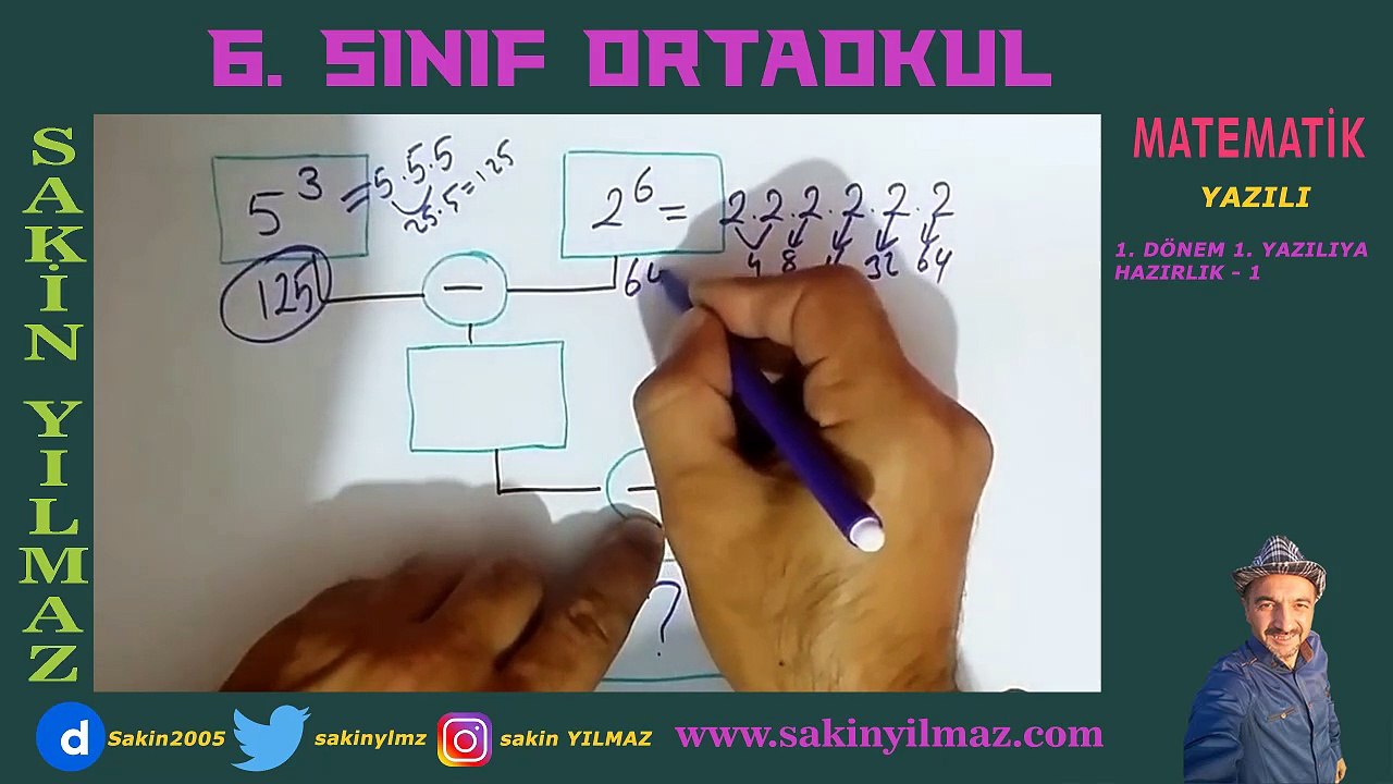 6. Sınıf Matematik | 1. DÖNEM 1. YAZILIYA HAZIRLIK - 1