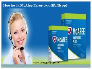Telefoonnummer McAfee Helpdesk: +31-202253723