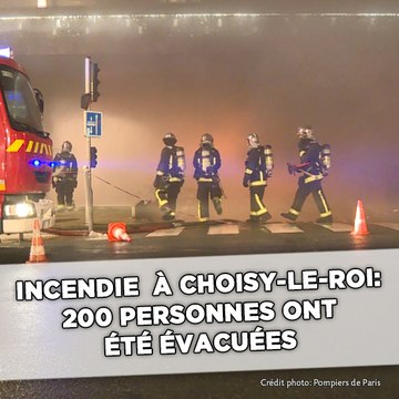 Violent incendie à Choisy-le-Roi: 200 personnes évacuées
