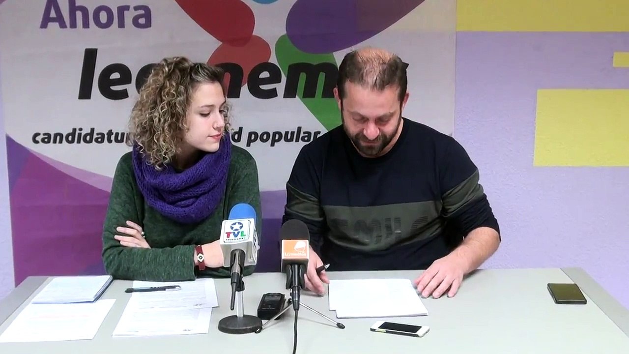 Rueda de prensa de Leganemos del 10 de enero de 2018