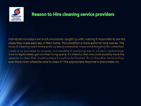 Cleaning Services in Gainesville FL - YourGTS