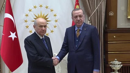 Cumhurbaşkanı Erdoğan, MHP Genel Başkanı Bahçeli'yi Kabul Etti