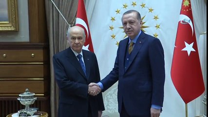 Cumhurbaşkanı Erdoğan, Devlet Bahçeli’yi Kabul Etti