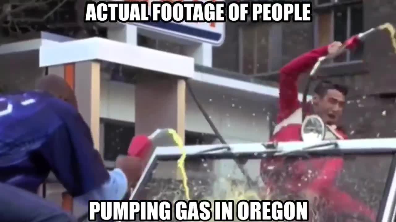 Pumping Gas in Oregon