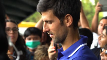 Djokovic "très, très heureux" après le 1er match de l'année