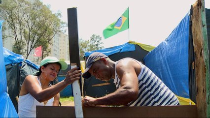 Thousands forced into tents outside Brazil's Sao Paulo