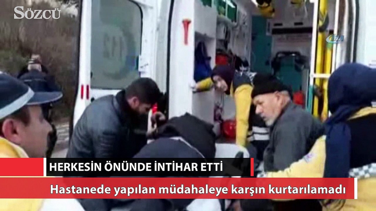 Tartıştığı kız arkadaşının gözü önünde intihar etti