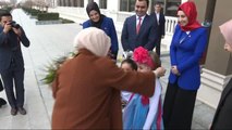 Emine Erdoğan Cumhurbaşkanlığı Külliyesi Kreşi Sıfır Atık ve Geri Dönüşüm Projesi Sergisini Gezdi