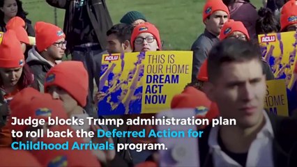 Judge Blocks Trump Administration Plan to Roll Back DACA
