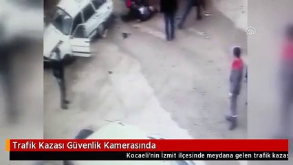 Trafik Kazası Güvenlik Kamerasında