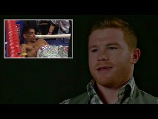 Canelo Alvarez Reacts to Amir Khan being brutally KO'D