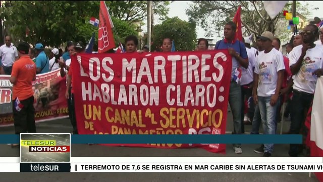 Panameños recuerdan el Día de los Mártires y repudian la corrupción