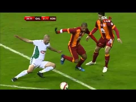Wesley Sneijder Fantastic Lob Goal - Galatasaray vs Konyaspor 4-1 - Türk Kupası 2015.02.12