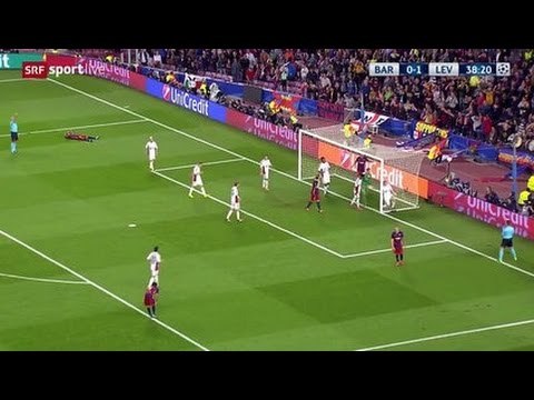 Kyriakos Papadopoulos Goal (Ter Stegen Fail) - Barcelona vs Bayer Leverkusen 0-1 2015