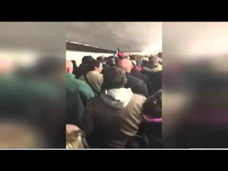 French fans sing National Anthem "La Marseillaise" - Evacuation from Stade de France | Paris Attack