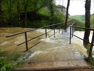 Crue de la Seille - Beaume les Messieurs - 2 mai 2015