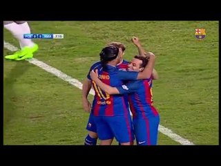 Look assist from Ronaldinho Gaúcho - Barça Legends vs Real Madrid Leyendas 3-2 28/04/2017 HD