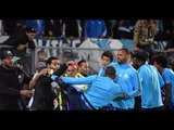 PATRICE EVRA FIGHT MARSEILLE FANS GUIMARARES VS MARSEILLE 02/11/2017