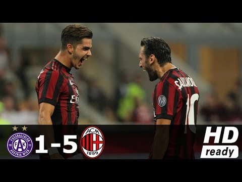 Austria Wien vs AC Milan 1-5 All Goals & Full Highlights (Europe League) 14/09/2017