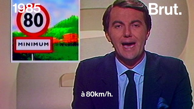 En 1985, la limitation à 80km/h minimum sur autoroute