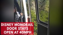 Passengers alarmed as Disney's monorail travels with open door