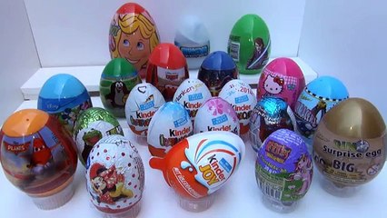 21 Disney Kinder Surprise eggs Pixar Cars Mickey Mouse Star wars Hello Kitty Filly Kinder Joy