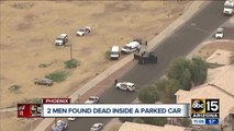 Police identify men found dead inside car in west Phoenix