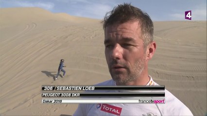 Dakar 2018 : Loeb : "J'ai voulu éviter une voiture, je n'ai pas vu le trou"