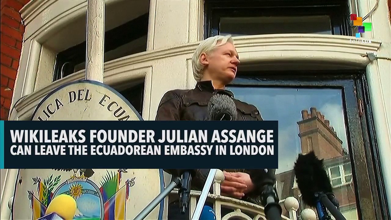 WIKILEAKS FOUNDER JULIAN ASSANGE CAN LEAVE THE ECUADOREAN EMBASSY IN LONDON