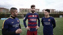 F2 TRAIN WITH FC BARCELONA - MESSI, SUAREZ, PIQUE, TURAN & TER STEGEN! Learn the Barça Way with Beko