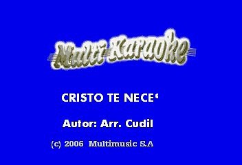 CANTO RELIGIOSO - CRISTO TE NECESITA (KARAOKE)
