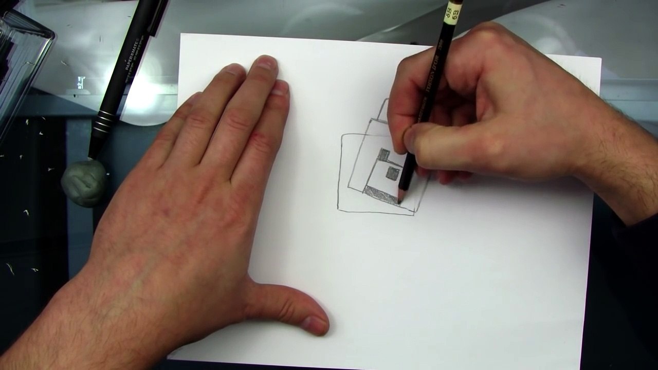 How To Draw a Wolf from Minecraft