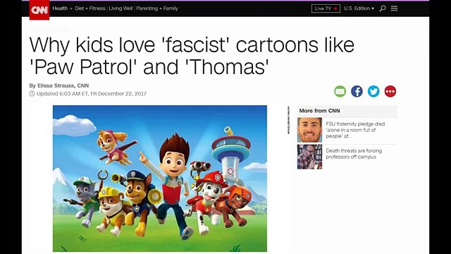 Why Kids Love Fascist Cartoons Like Thomas the Tank Engine and Paw Patrol -  Dailymotion Video