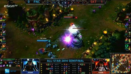 [GER] LoL All-Star Paris 2014 - SKT vs Fnatic - Halbfinale - Game 1