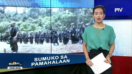 Dalawang NPA leaders, sumuko sa Davao Del Sur