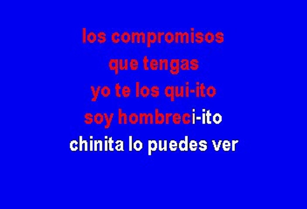 Los Compromisos - Valentin Elizalde (Karaoke)