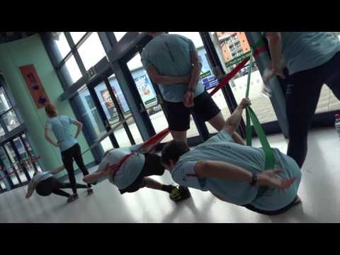 Winter Sport Training: Short Track Speed Skating resistance band workout for bends