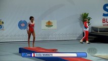 WAMBOTE Emilie (FRA) - 2017 Trampoline Worlds, Sofia (BUL) - Qualification Tumbling Routine