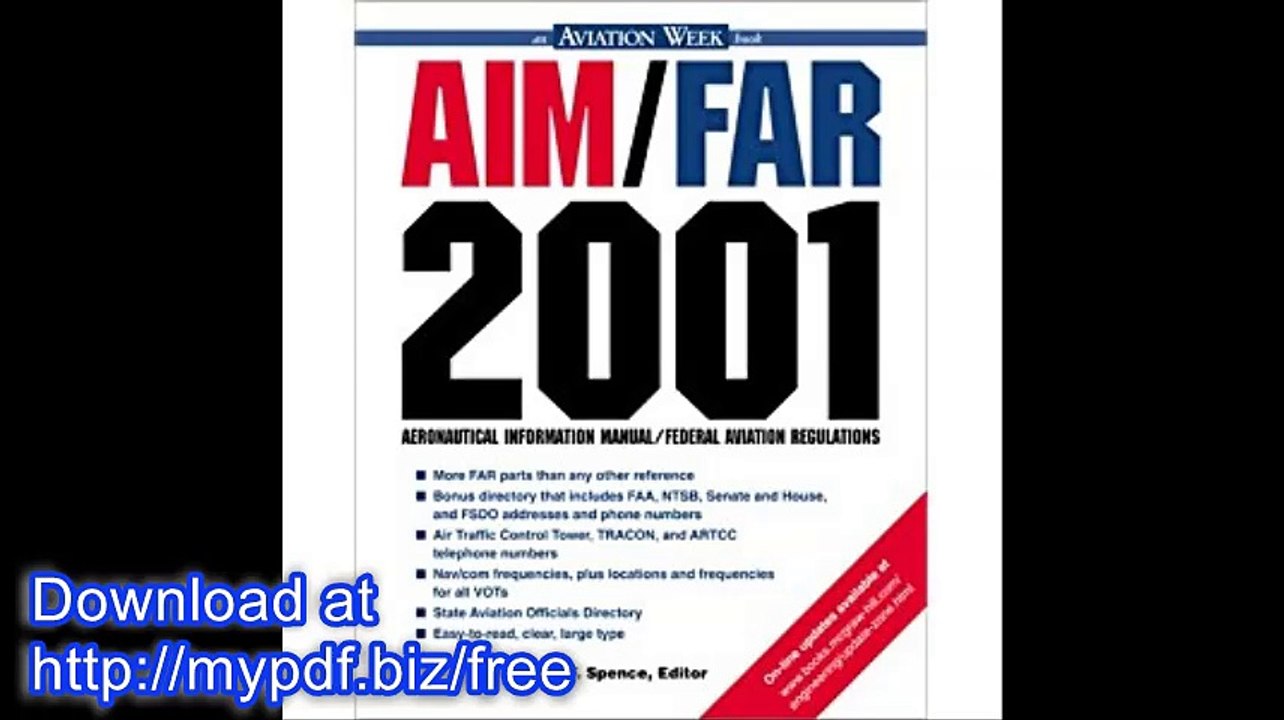 AIM-FAR 2001 Aeronautical Information Manual- Federal Aviation Regulations
