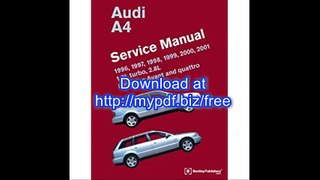 Audi A4 (B5) Service Manual 1996, 1997, 1998, 1999, 2000, 2001