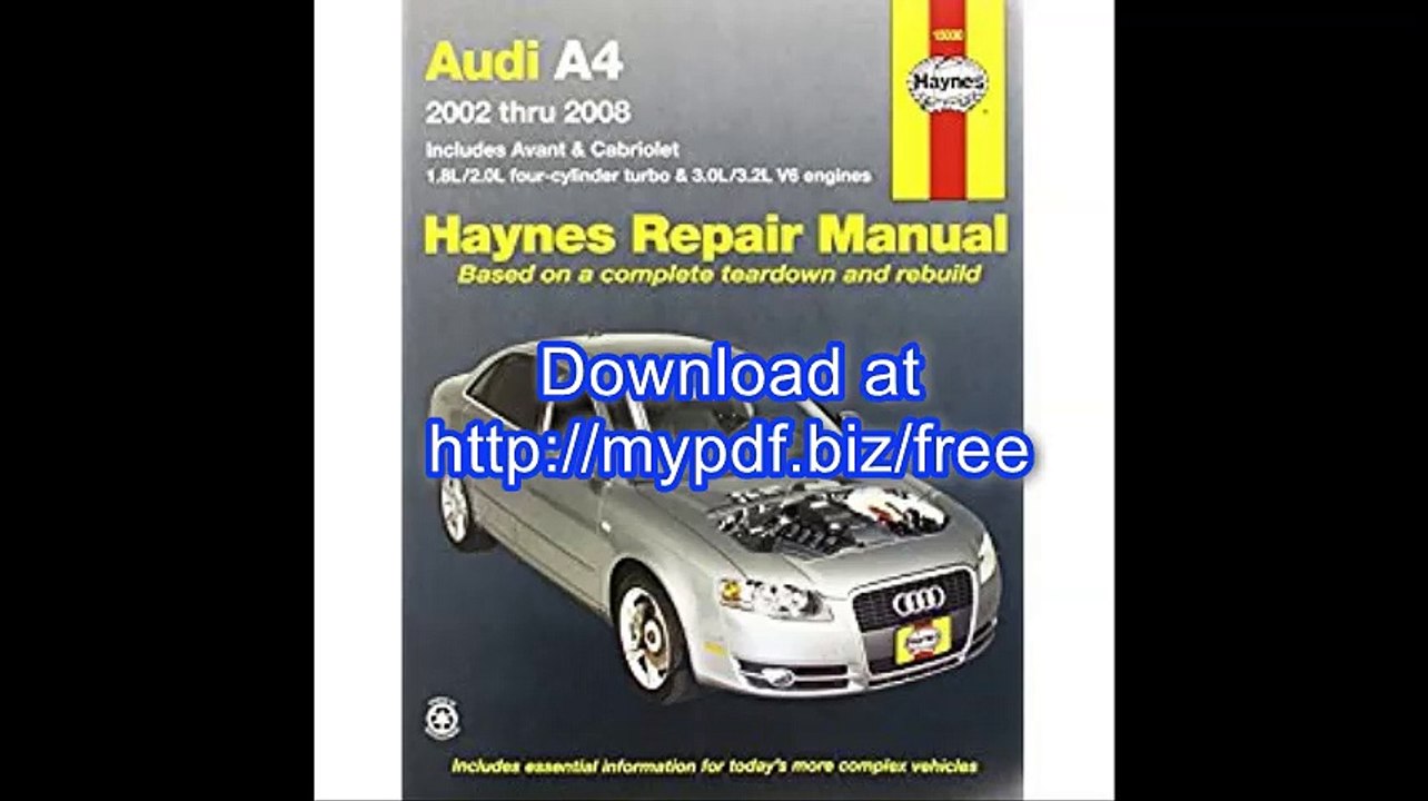 Audi A4 2002 thru 2008 (Haynes Repair Manual)